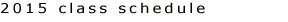 complete class calendar